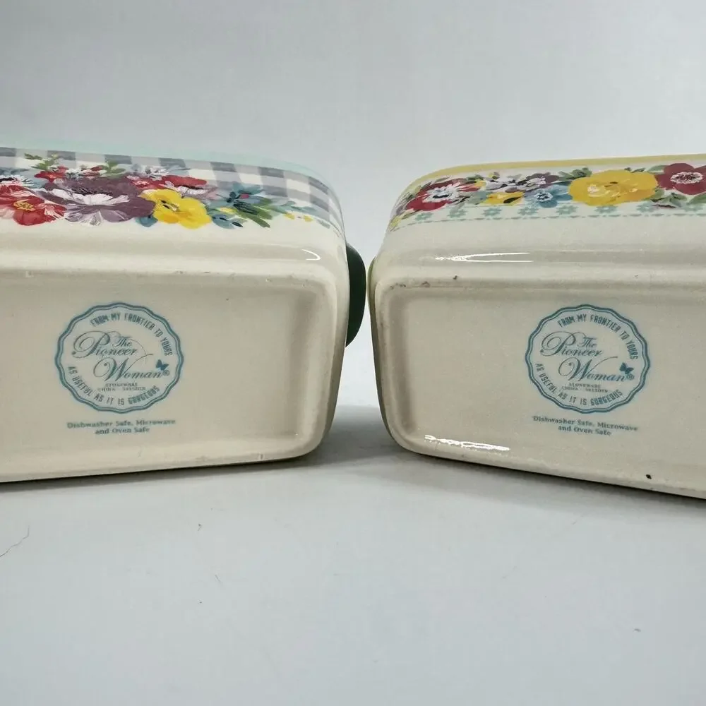The Pioneer Woman 6” Stoneware Mini Loaf Pans - Set of 2
